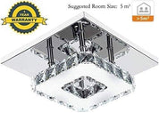 Modern LED 3-Ring Crystal Chandelier Light for Home Décor