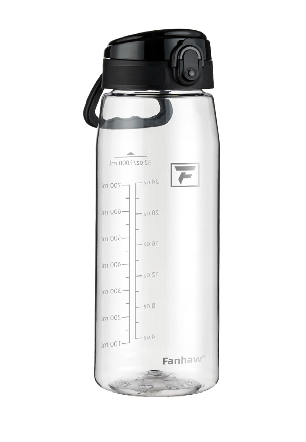 1L Clear Tritan Water Bottle with Chug Lid – Leakproof BPA-Free Sports Bottle