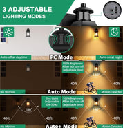 Outdoor Motion Sensor Glass Lamp