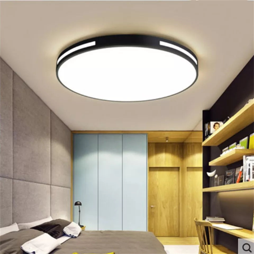 36W 50CM LED Ceiling Light, Large Bedroom Lights Ceiling 3000K/4500K/6000K, 3 Color Temperature Flush Ceiling Light, Round Ultra Thin Ceiling Light for Living Room