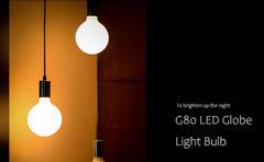 7W E27 LED Globe Bulb, Energy-Efficient, Frosted G80 Light Bulb