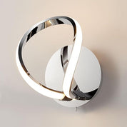 12W Halo LED Wall Light, Polished Chrome, 680 Lumens