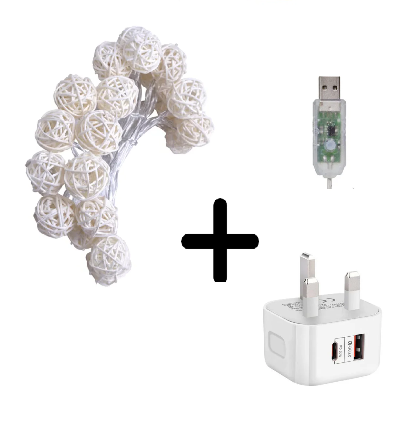 Clerance Sale - Rattan Ball Fairy Lights