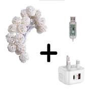 Clerance Sale - Rattan Ball Fairy Lights