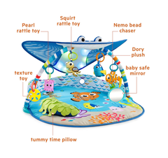 Disney Baby Finding Nemo Ocean Lights Activity Gym & Play Mat with Music
