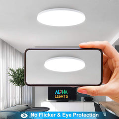 36W Ceiling Light, LED Ceiling Light for Living Room, 6000K Cool White Flush Mount Ceiling Light