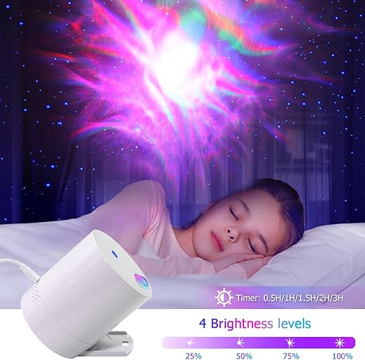 Galaxy Light Projector with Remote and Timer Settings
