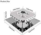 Modern LED 3-Ring Crystal Chandelier Light for Home Décor