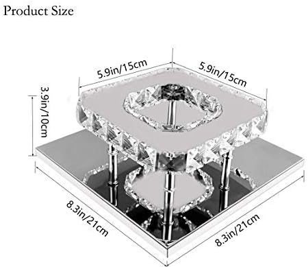 Modern LED 3-Ring Crystal Chandelier Light for Home Décor