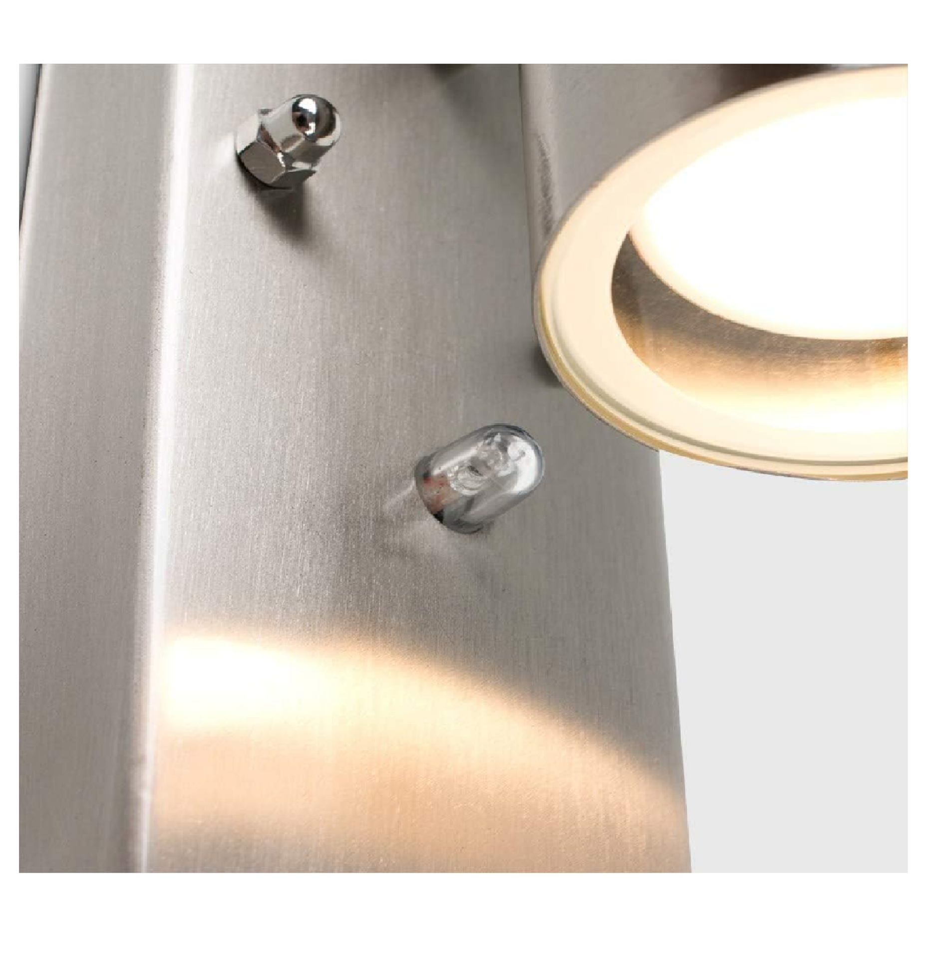Brushed Chrome Up Down LED Wall Light – KF Direct – KfDirect