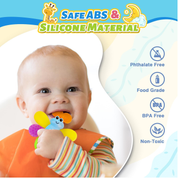Omgpeike Baby Rattle & Teether Toy Set – 11-Piece Infant Toys with Storage Box, 0–12 Months
