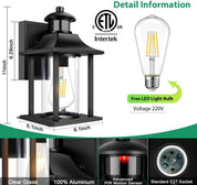Outdoor Motion Sensor Glass Lamp