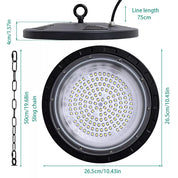 6x 500W UFO LED High Bay Light Industrial Warehouse Factory Workshop Lights