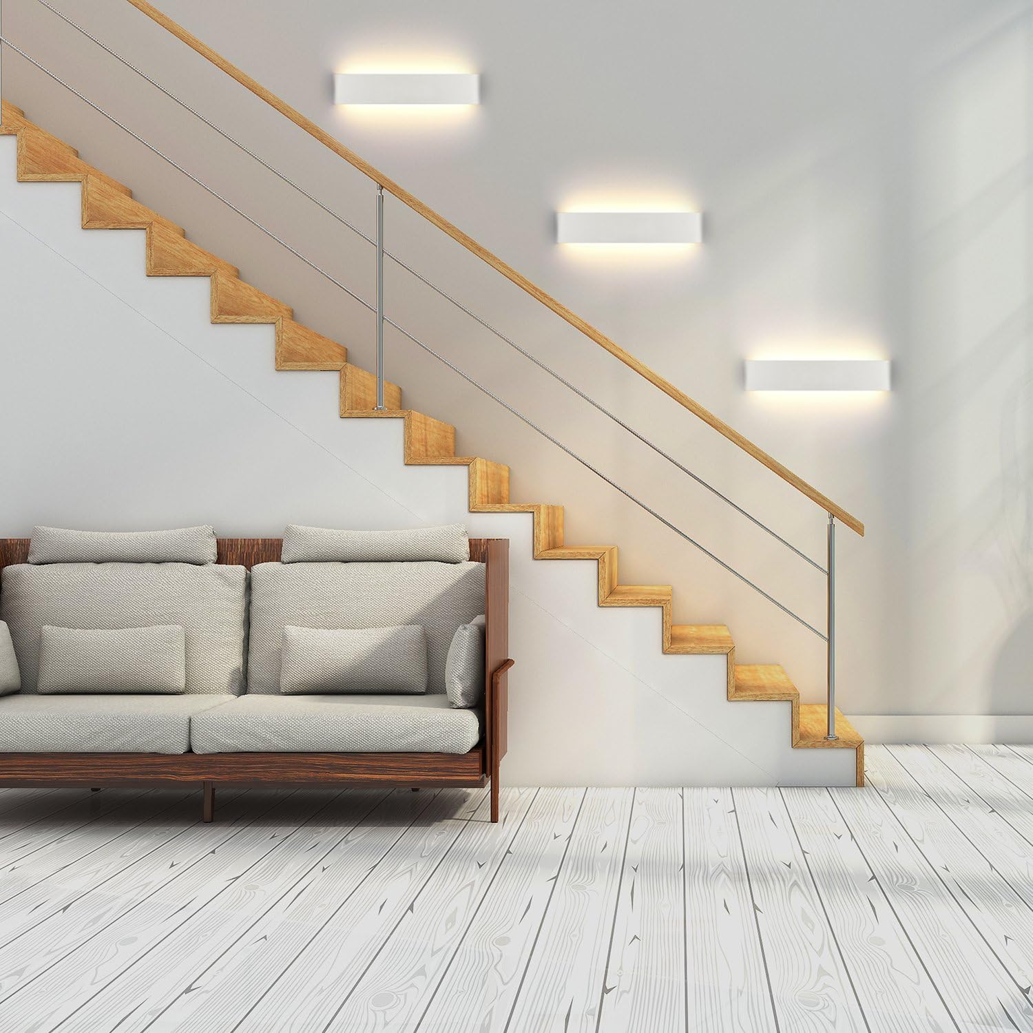 2 Pack LED Wall Lights Indoor