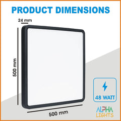 LED Square Ceiling Light, 36W Flat Ceiling Lights, Modern Flush Ceiling Lamp for Hallway and More