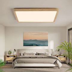 wood led ceiling light