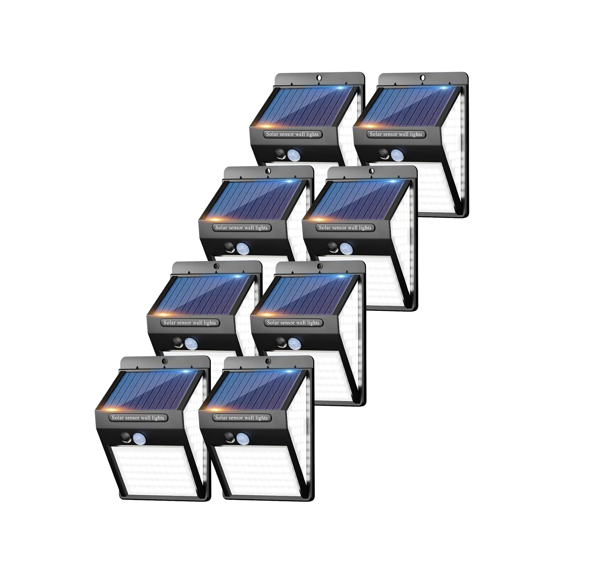 140 LED Solar Security Lights Outdoor, 270° Motion Sensor Wall Light, IP65 Waterproof