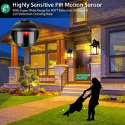 Outdoor Motion Sensor Glass Lamp