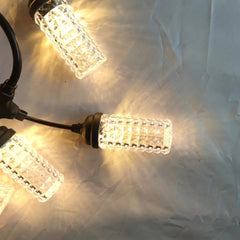 5M LED S14 Outdoor Garden Festoon String Lights - 10 Shatterproof Bulbs, 10W Long Bright Effect