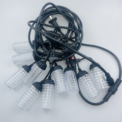 5M LED S14 Outdoor Garden Festoon String Lights - 10 Shatterproof Bulbs, 10W Long Bright Effect