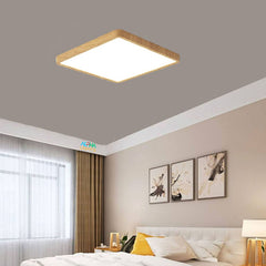 48W Wood LED Ceiling Light Wood Grain, 100V-265V, for Bedroom and Living Room