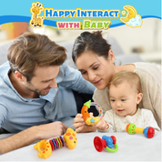 Omgpeike Baby Rattle & Teether Toy Set – 11-Piece Infant Toys with Storage Box, 0–12 Months