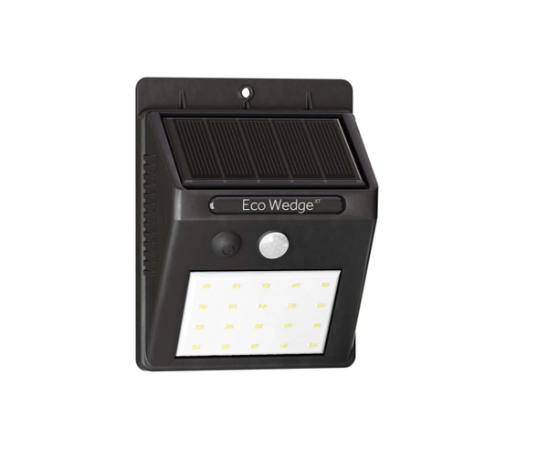 Eco Wedge Elite Outdoor Solar Powered PIR Security Light