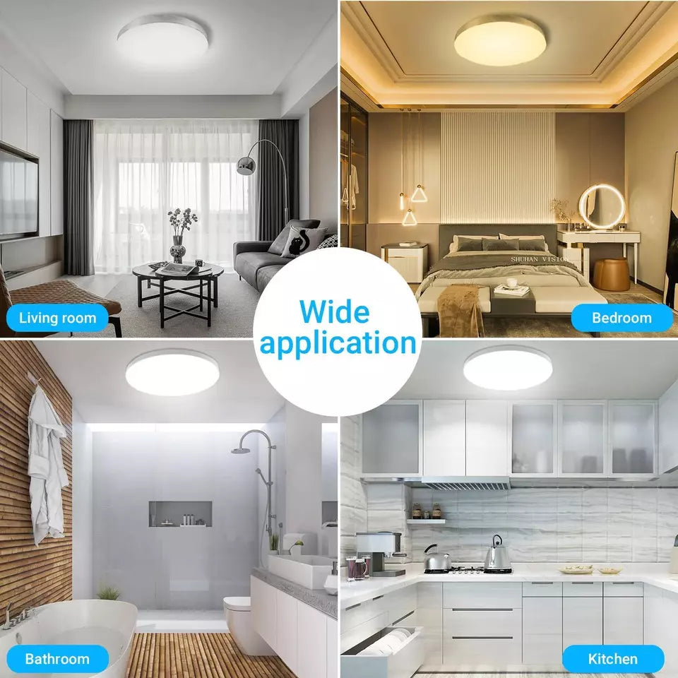 48W LED Ceiling Light Panel Down Lights Bedroom Kitchen Living Room Corridor Lamp
