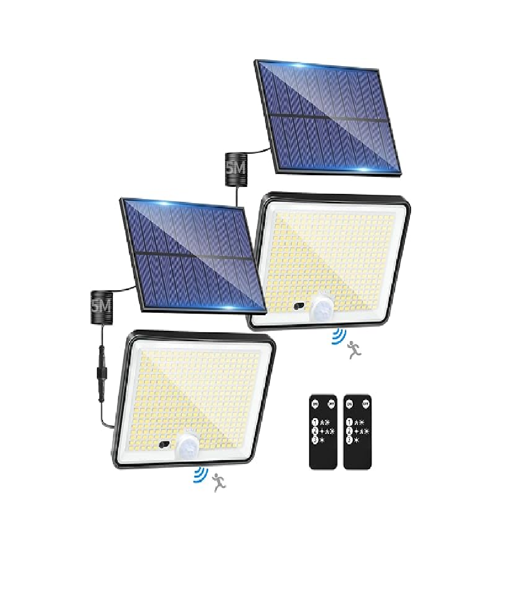 342LED Solar Security Lights with Remote & Motion Sensor