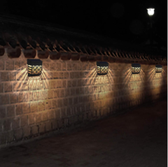 solar fence lights | wireless outdoor lighting