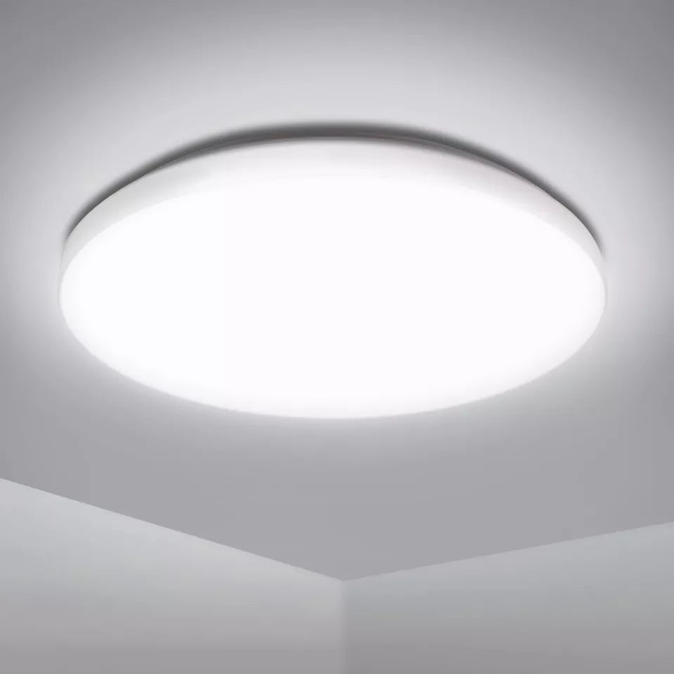 Modern Round LED Ceiling Light – 12W/18W, Waterproof, 6500K