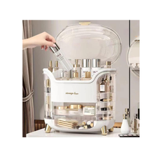 Makeup Storage Organiser with Clear Lid – Dustproof Skincare & Cosmetic Drawers