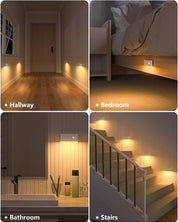 Rechargeable Motion Sensor Stair Lights, 3 Pack