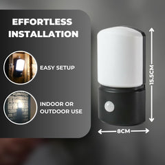 Battery PIR Motion Sensor Wall Light Outdoor IP44