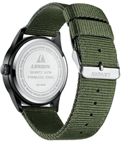 Men’s Military Analog Quartz Watch, Waterproof Tactical Sport Nylon Band