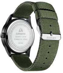 Men’s Military Analog Quartz Watch, Waterproof Tactical Sport Nylon Band