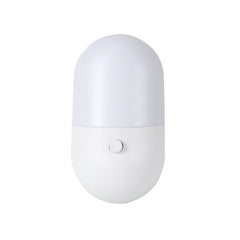 Adjustable Brightness LED Night Light - Energy-Efficient Plug-in Wall Lamp, 2700K Warm, EU Plug