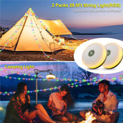 Rechargeable Camping String Lights – 20M, Portable, Multi-Mode