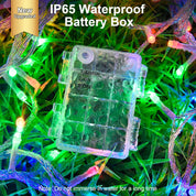 Battery Operated Waterproof Fairy Lights – 3M, 30 LED, Multi-Coloured