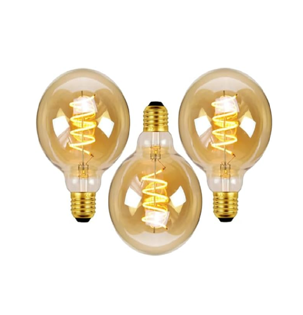 E27 LED Vintage Edison Bulb 4W Globe Spiral