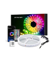 10M RGB LED Strip Lights, Music Sync, Remote & App