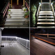 Outdoor Solar LED Strip Lights – 6M 180 LEDs, Cool White, 8 Modes, Waterproof Rope Light