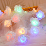 Romantic Rose Fairy String Lights for Bedroom & Decor