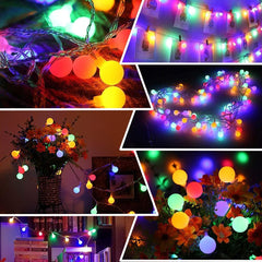 Fairy Lights Plug in 120 LEDs Globe String Lights
