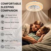 RGB LED Ceiling Fan with Remote & Quiet Reversible Motor