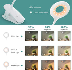 LED Book Light USB Rechargeable Reading Light Dimmable EyeCare Desktop Book Lamp Read Desk Lamp Night Light For Kids