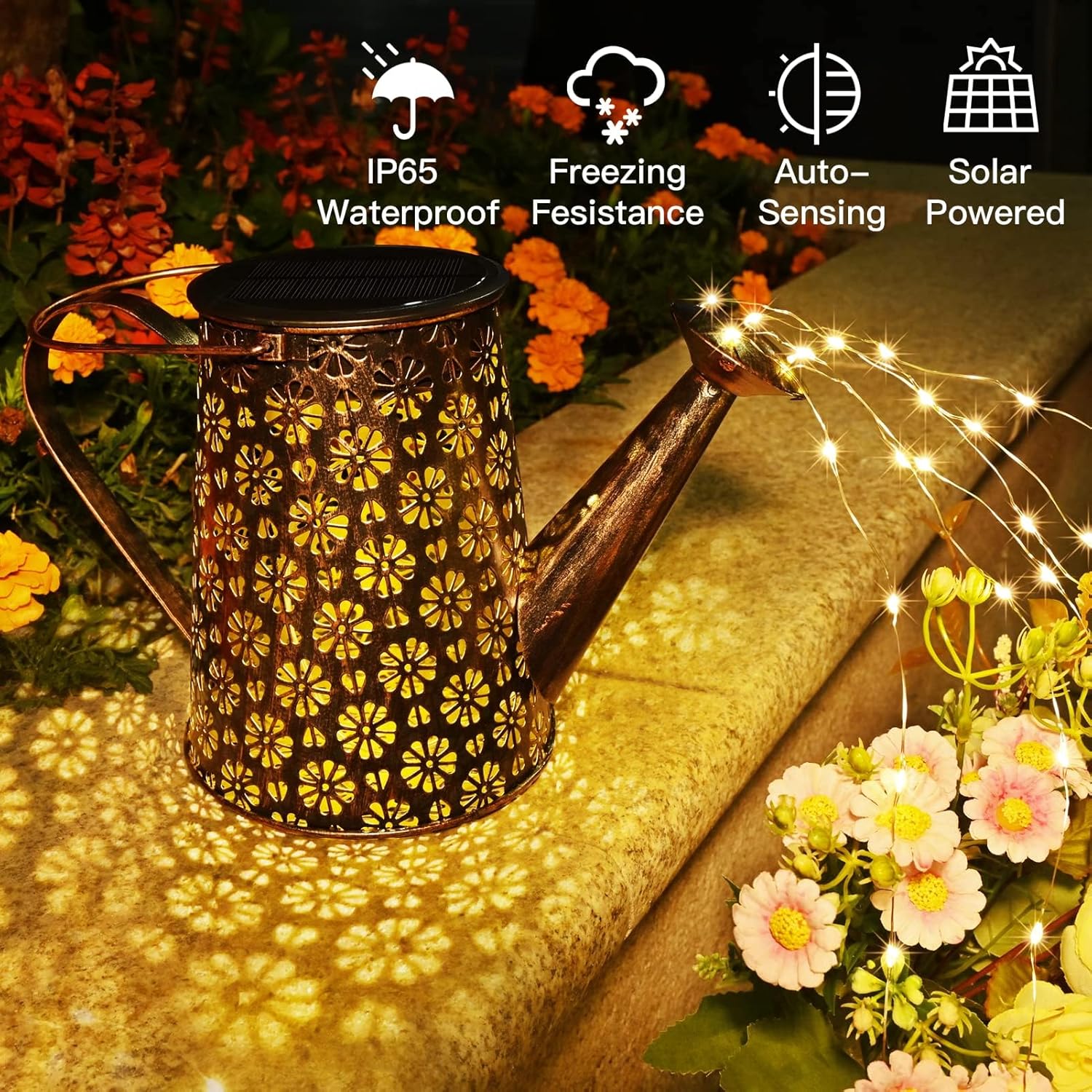 Solar Watering Can Garden Light – 90 LED Outdoor Decor