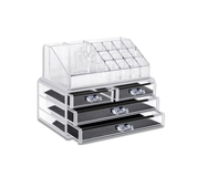 Clear Acrylic Cosmetic Organizer Drawers – Jewelry & Makeup Storage Case