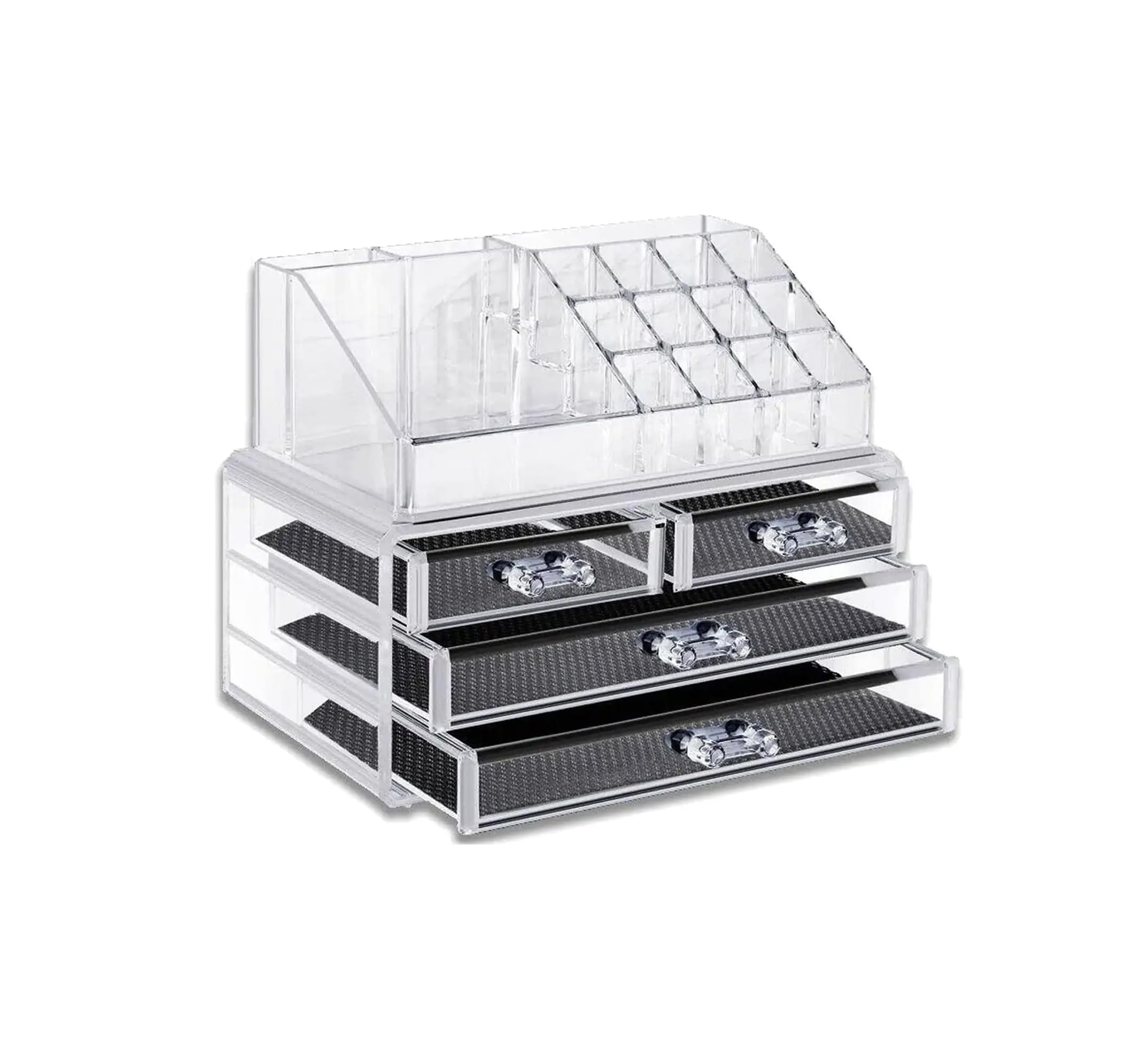 Clear Acrylic Cosmetic Organizer Drawers – Jewelry & Makeup Storage Case
