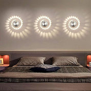 3W LED Wall Light – Modern Aluminum Spiral Lamp